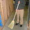 Durable Warehouse Corn Broom w/ Wooden Handle