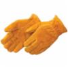 Fleece Lined Split Leather Gloves, MD
