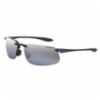 Crossfire ES4 Smoke Lens, Crystal Black Frame Safety Glasses