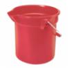 Rubbermaid Round Bucket, Red, 10 qt.