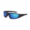 Crossfire RPG Polarized HD Blue Mirror Lens, Matte Black Frame Safety Glasses