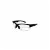 DiVal Di-Vision Safety Glasses, All Black Frame, Anti-Fog Clear Lens