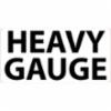 " HEAVY GAUGE" Sign, Plastic, Black on White, 12"H x 24"W