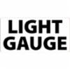 " LIGHT GAUGE" Sign, Plastic, Black on White, 12"H x 24"W
