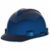 MSA Standard V-Gard® Type I Slotted Hard Hat w/ 4pt Fas-Trac® III Ratchet Suspension, Blue