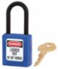 406 Series Safety Padlock, Keyed Differently, Blue