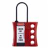 Master Lock Small Shackle Plastic Hasp, Red
