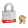 Master Keyed Steel Body Padlocks, Red, 3/4"