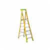 Louisville Cross Pinnacle Type 1AA Fiberglass Platform & Leaning Step Ladder, 375lb Load Capacity, 8'