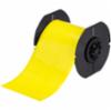 Brady® B30 Magnetic Non-Adhesive Printer Labels, B-509 Polyester, Yellow, 4" x 25' Roll