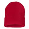Heavyweight Acrylic Knit Cap, Red