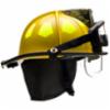 Bullard® USTM Series Firefighting Helmet w/ ESS Goggles, Bourkes Eyeshield, and TrakLite, Yellow