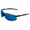 Swordfish® Blue Mirror Lens, Matte Black Frame Safety Glasses