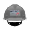 MSA V-Gard® Cap Style Hard Hat, Gray, Patriot Hydro Logo