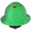3M H-800 Full Brim Hard Hat w/ Uvicator™, Green