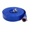 PVC Blue Discharge Hose w/ Fittings, 2" x 50'