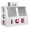 Leer Outdoor Cold Wall Ice Merchandiser with Steel Doors, 73"