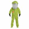 DuPont™ Tychem® 10000 Class 2 Encapsulated Level A Suits, Front Entry, Lime Yellow, MD, 1/CS