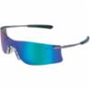 MCR Rubicon® T4 Series Safety Glasses, Frameless, Curved Emerald Mirror Lens