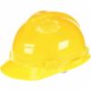 MSA V-Gard vented yellow hard hat with staz on suspension