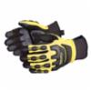 Superior® Clutch Gear® Anti-Impact Winter Mechanics Gloves w/Neoprene Cuff & Suregrip® Palm, Black/Yellow, Large