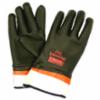 Oil Demon™ Chemical Resistant Double Dipped PVC Coated Gloves w/ Sandpaper Grip, Safety Cuff, LG/XL