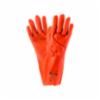 Rough Grip PVC Interlock Gloves with Impact Protection, 14", Orange, LG