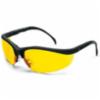 Klondike® Amber Lens, Black Frame Safety Glasses