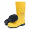 Respirex dielectric steel toe boot w/ sock, yellow, SZ 4