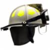 Bullard® USTM Series Firefighting Helmet w/ ESS Goggles, Bourkes Eyeshield, and TrakLite, White