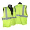 Radians® Class 2 Hi-Viz Safety Vest w/ Zipper, Green, 4XL