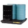 Justrite® Ecopolyblend™ Spill Containment Accumulation Center, Holds 4-Drum, 49 Gallon Spill Capacity
