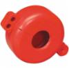 Brady® Cylinder Tank Lockout, Polystyrene, Unthreaded, Red, 1-1/4" Diameter