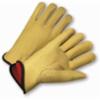 Pigskin Leather Flannel Lined Driver Gloves, SM