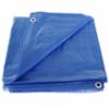 Hygrade Safety Blue Poly Tarp w/ Grommets, Extra Strength, 16' x 20'