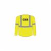 PIP® Class 3 Long Sleeve T-Shirt, Hi Viz Yellow, SM, with CWR Logo