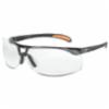 UVEX™ Protege® Clear Lens Safety Glasses, Black Frame