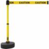 Banner Stakes PLUS Barrier Set, Yellow Double-Sided "Caution"