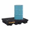 Justrite® Ecopolyblend™ Low-Line Drumshed™ Spill Pallet, Holds 2 55 Gallon Drums