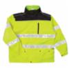 Class 3 Black Series Hi Viz Rain Jacket, LG/XL