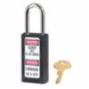 411 Series Safety Padlock, Keyed ALike, Black