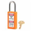 411 Series Safety Padlock,Keyed Different,Orange