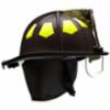 Bullard® USTM Series Firefighting Helmet w/ Bourkes Eyeshield & TrakLite®, Black