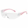 PIP® Eva® Petite Rimless Safety Glasses w/ Clear/Pink Temple, Clear Lens and Anti-Scratch Coating<br />
