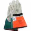 Kunz® Cowhide High Voltage Glove Protector, 5" Straight Cuff, 14", SZ 10