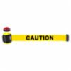 Banner Stakes 15' Magnetic Wall Mount, Yellow "Caution" Banner, With Light