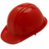 Lightweight Cap Style Hard Hat w/ 6pt Ratchet Suspension, Red