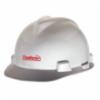 MSA Slotted Cap Style Hard Hat with Fas-Trac, LG, White, Clean Harbors Logo