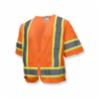 Radians Economy Type R Class 3 Safety Vest With Two-Tone Trim, Hi Viz Orange, SM