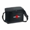 6 Can Cooler w/ Strap, Black, Safe 4 The Right Reasons Logo